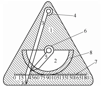 Figura 1-49: Escala de medición de ángulos
