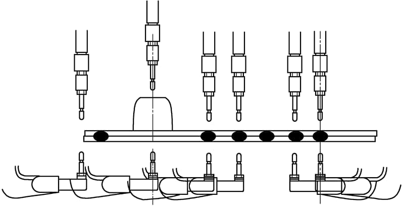 Abbildung 2-15 Schematische Darstellung des Wechsels zwischen Kleinspalt- und Großspaltkonfigurationen.