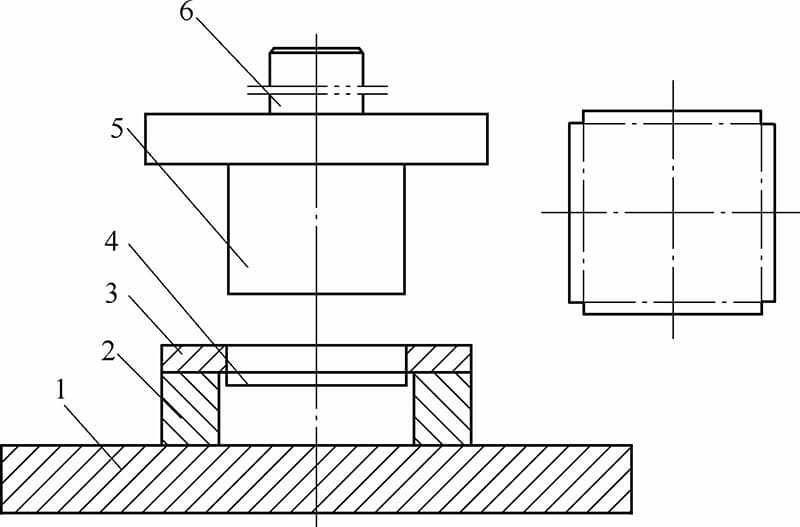 Figure 3-17 Through-type Blanking and Bending Die 