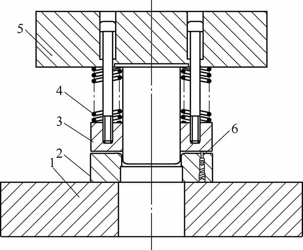 La figura 4-11 ilustra una prensa de lados rectos con un mecanismo de cordón de tracción para el proceso inicial de conformado por tracción.
