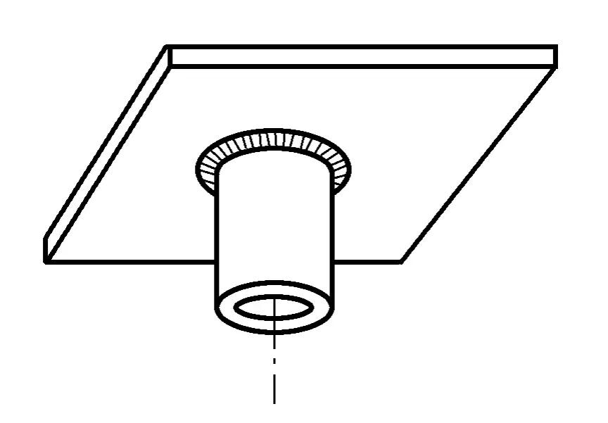 Figura 2-47 Soldadura vertical ascendente de tubo + placa