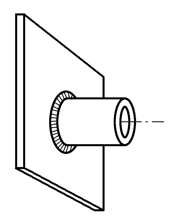 Figura 2-48 Soldadura fija horizontal de tubo + placa