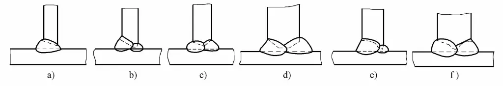 Figura 2-12 Juntas em T ranhuradas e juntas transversais
