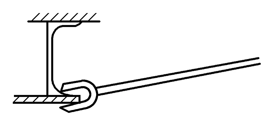 Figura 5-42 Applicazione dei morsetti a leva