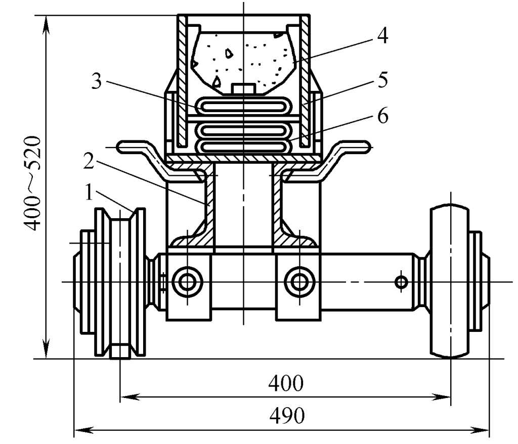 Figura 3-102 Cuscinetto di flussaggio per la giunzione longitudinale interna del cilindro