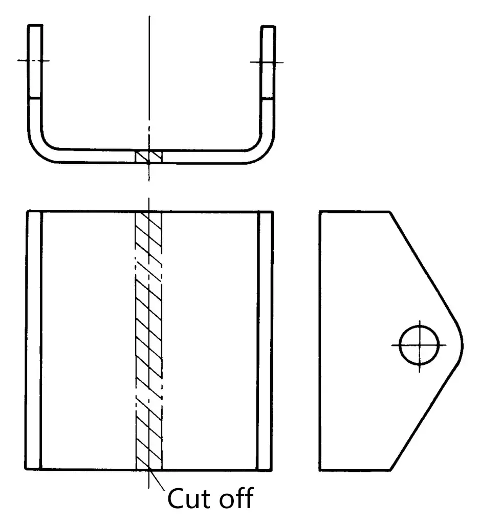 Figure 1 Utilisation de la double flexion pour améliorer les conditions de contrainte