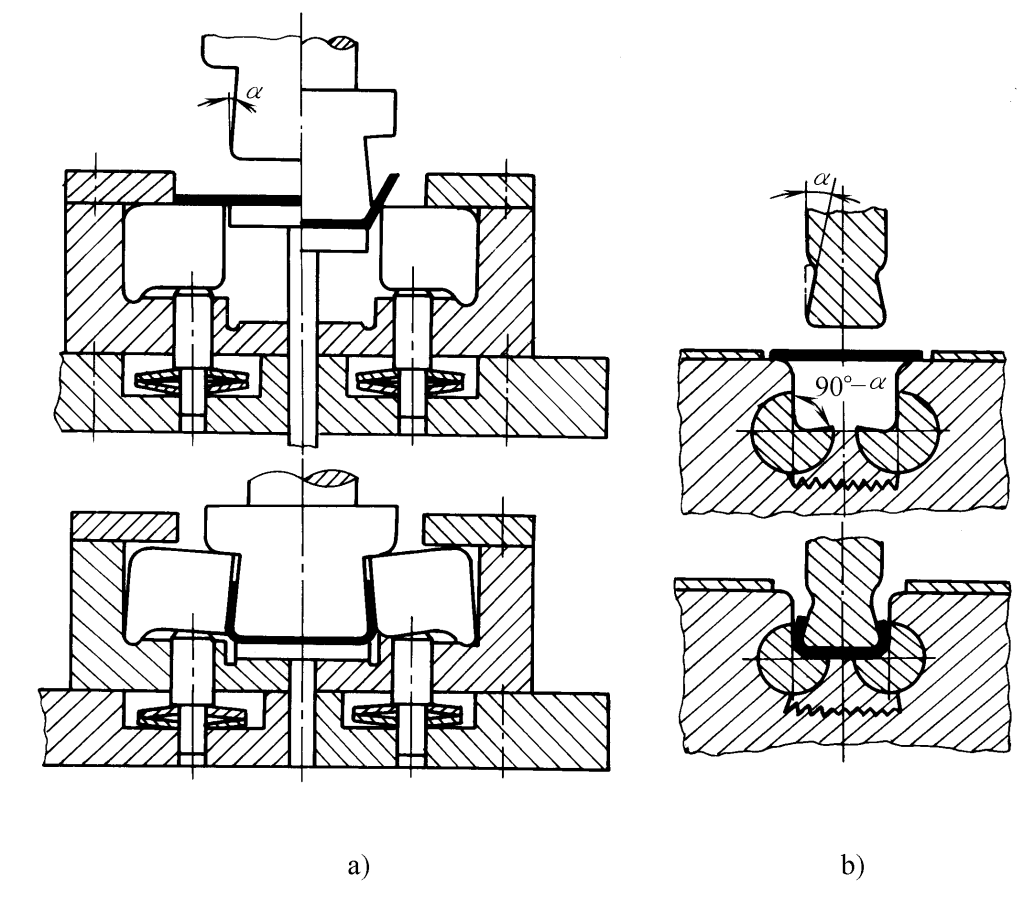 Figure 9 Structure de moule concave avec un bloc oscillant