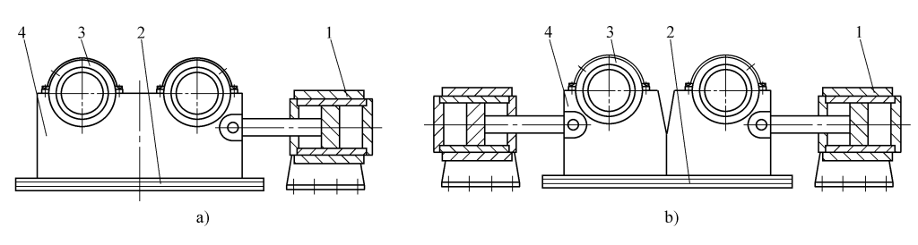 Figure 8 Mécanisme de mouvement horizontal du rouleau inférieur