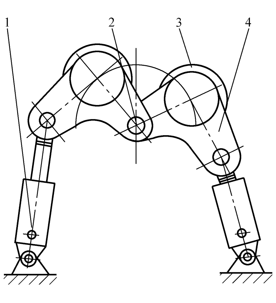 Figure 11 Lower roller arc lifting mechanism