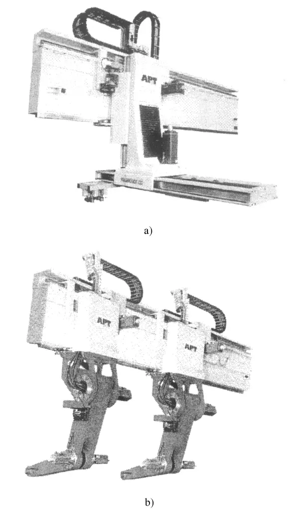 Figure 4 Loading and unloading manipulators