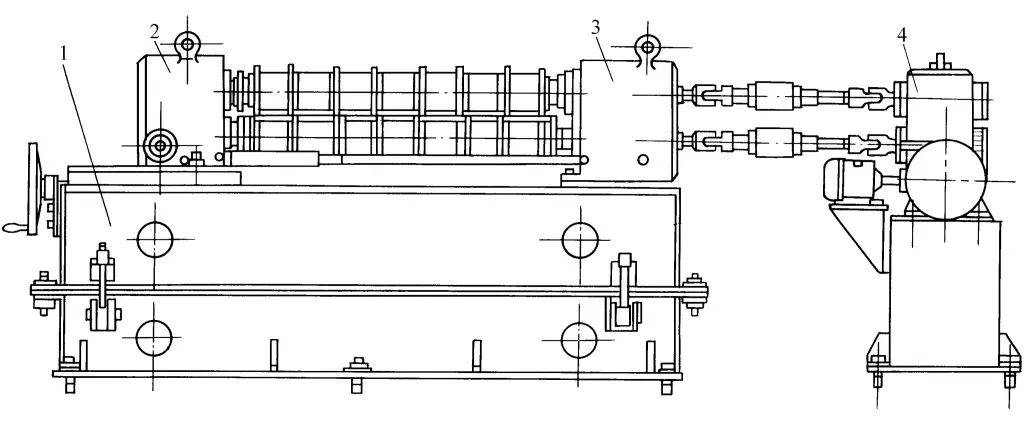 Abbildung 7: Äußeres Schema der Mehrbandschermaschine
