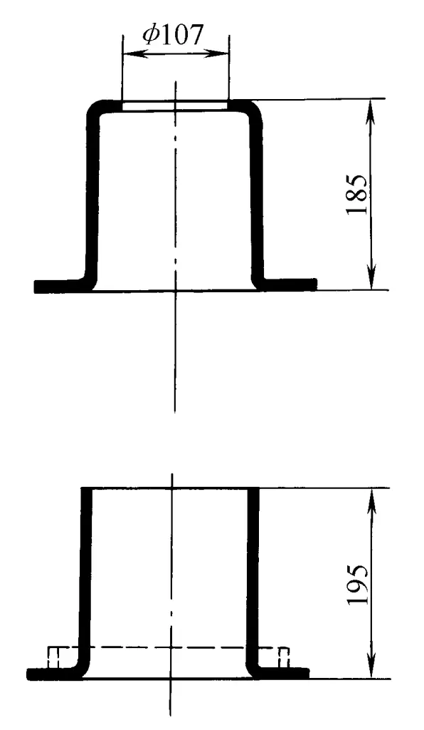 Figure 14 Méthode de poinçonnage et de bordage du fond