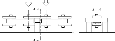 Figure 16 Pressing Out the Pin of a Straight Plate Chain for Engineering
