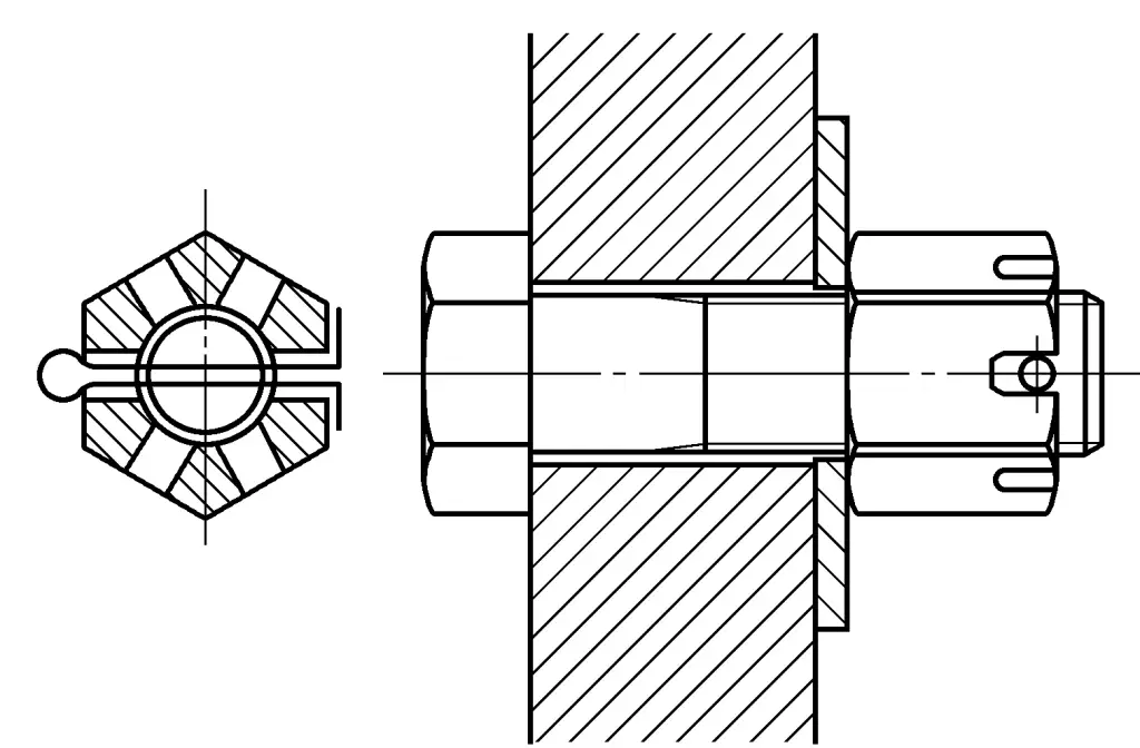 Figure 7-24 Cotter pin anti-loosening