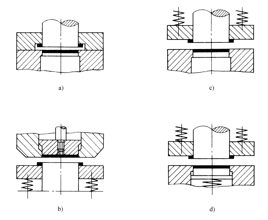 Figura 2-2-37 Diverse forme di struttura dello stampo
