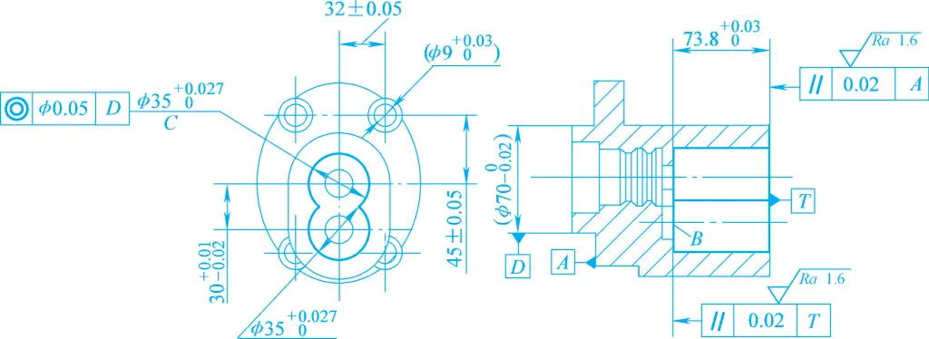 Figure 2 Process diagram of gear pump housing