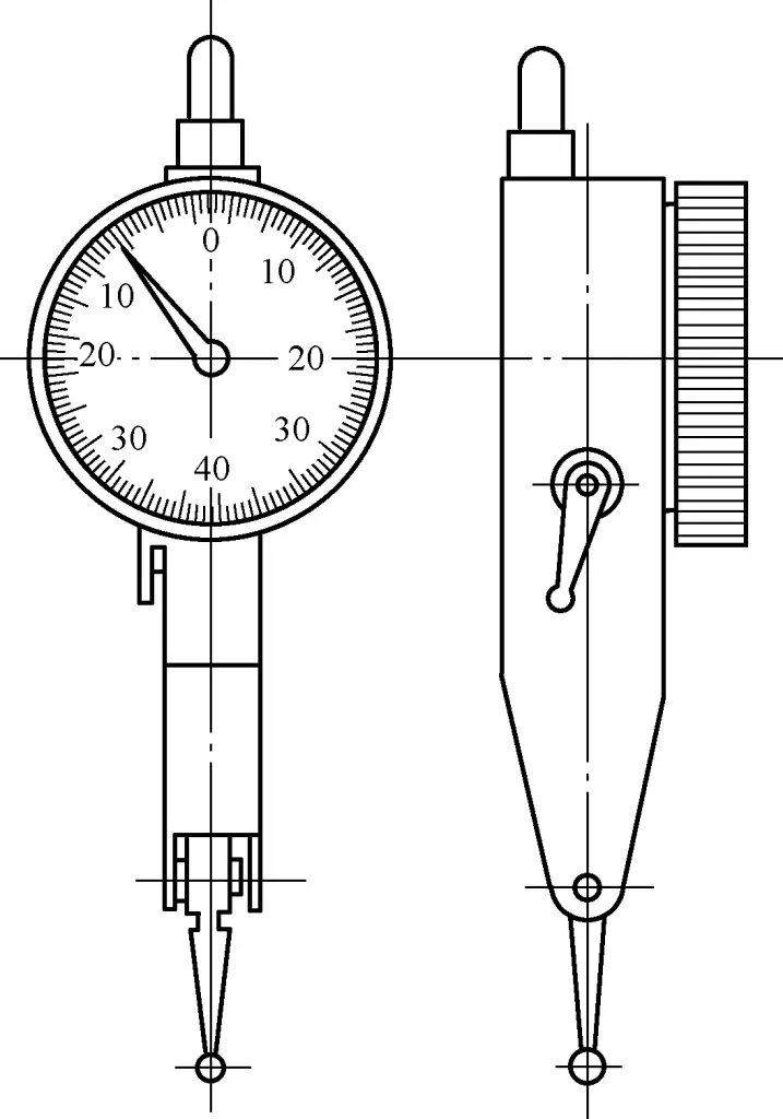 Figura 10 Reloj comparador de palanca