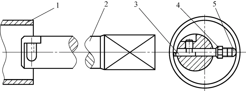 Figura 29 Utilización de una bola de acero para aumentar la rigidez de la barra de mandrinar