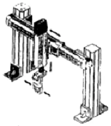 Figure 9 Main robotique pneumatique de type portique