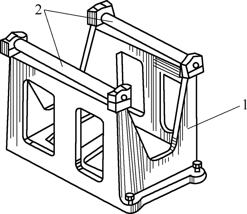 Figura 1 Soporte de equilibrado estático