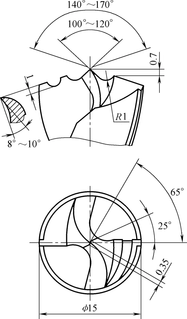 Figura 33 Broca de aleación de aluminio