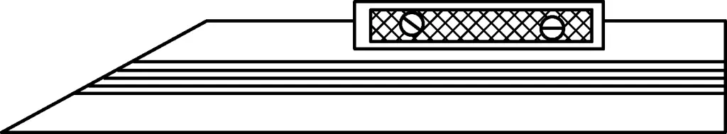 Figure 2 Règle à lame tranchante