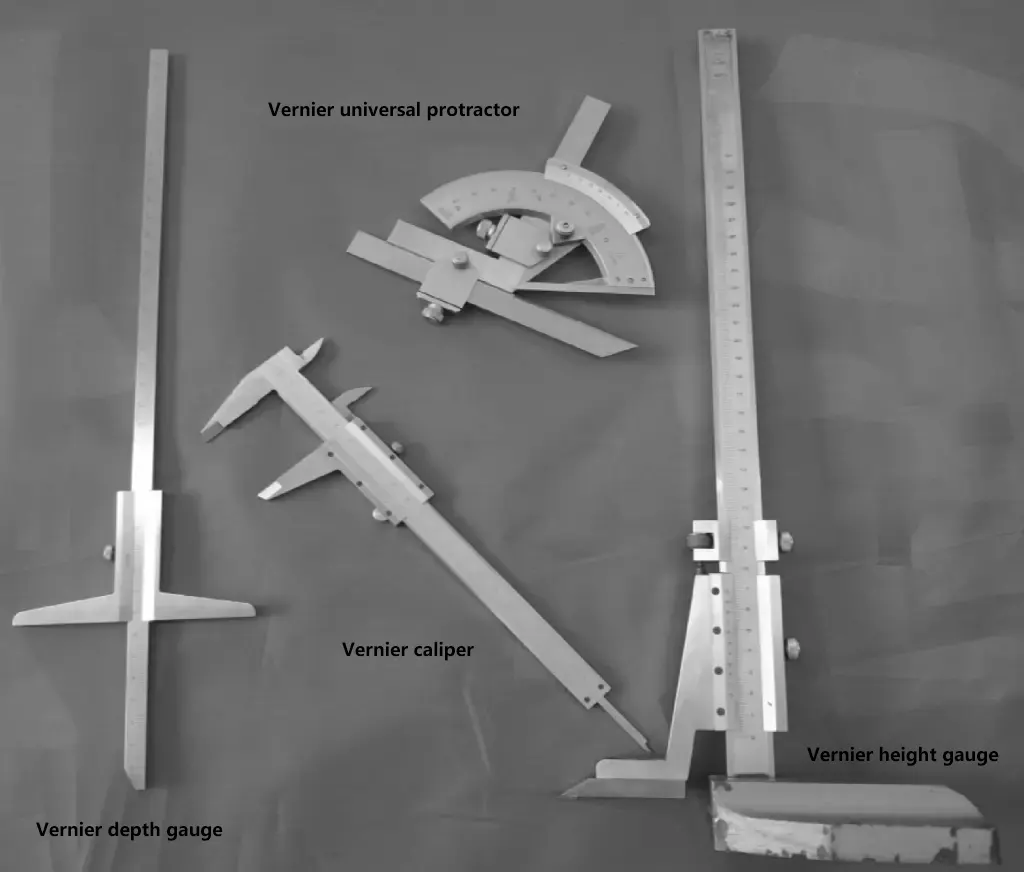 Figure 7 Types d'instruments de mesure à vernier