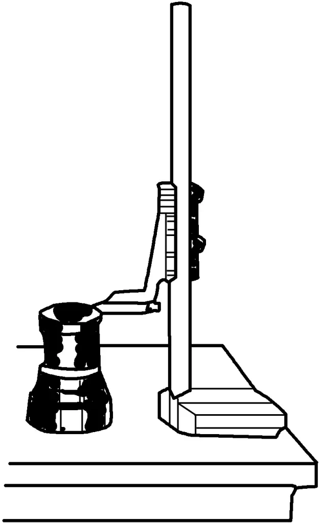 Figure 12 Exemple d'application d'une jauge de hauteur à vernier