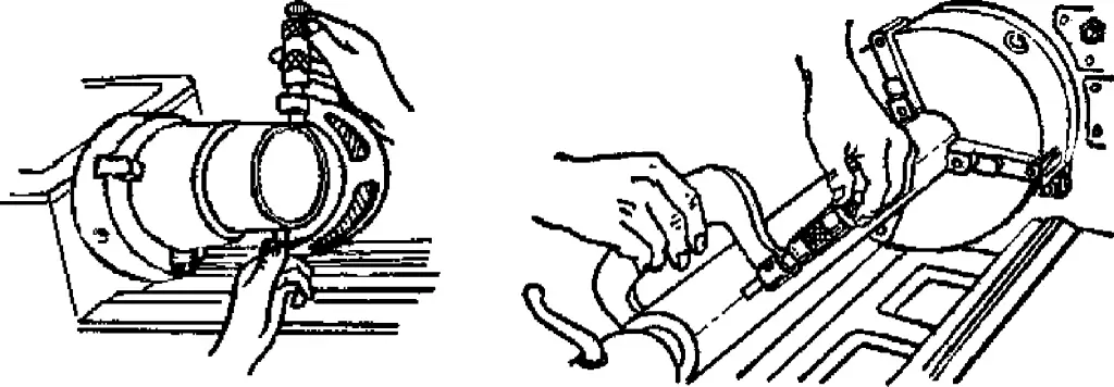 Figure 34 Méthode d'utilisation d'un micromètre extérieur sur un tour