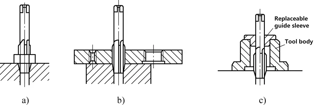 Figura 2 Herramientas para alinear grifos verticalmente