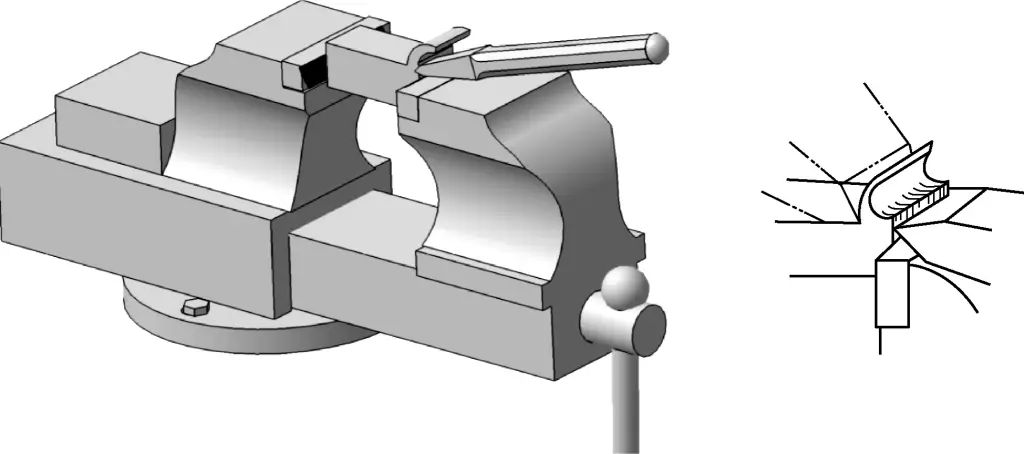 Figure 19 Méthode du burinage de finition