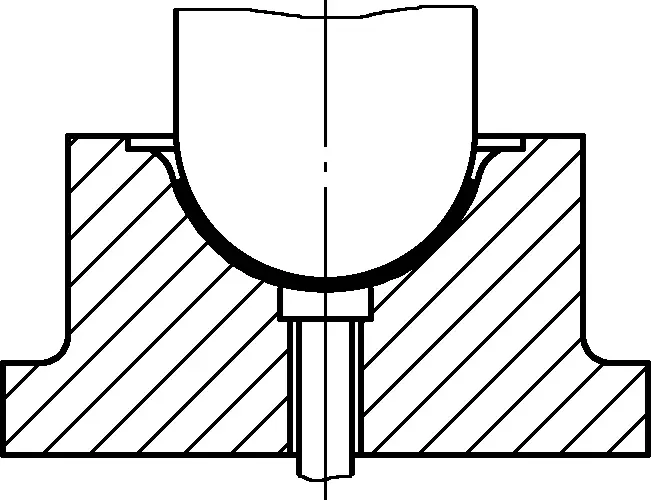 Figure 5 Hemispherical part drawing mold I