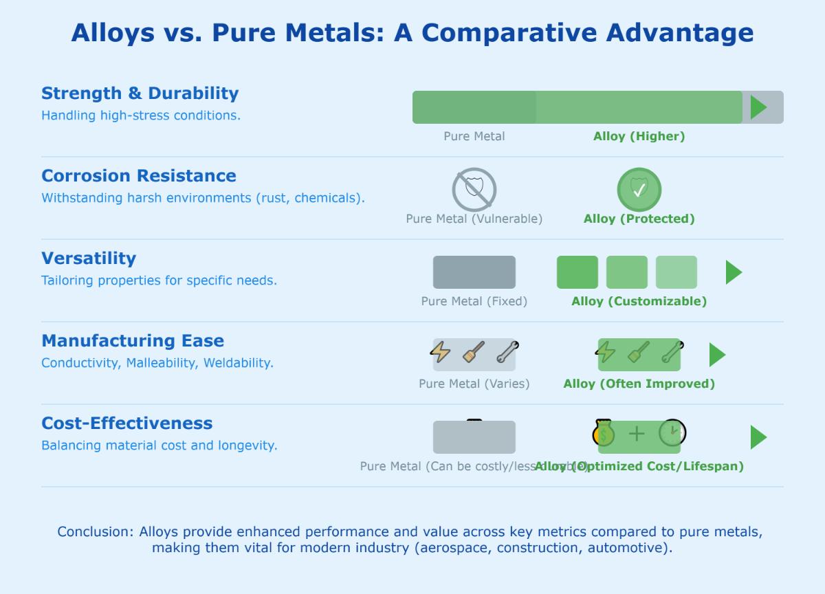 Advantages and Disadvantages of Alloys
