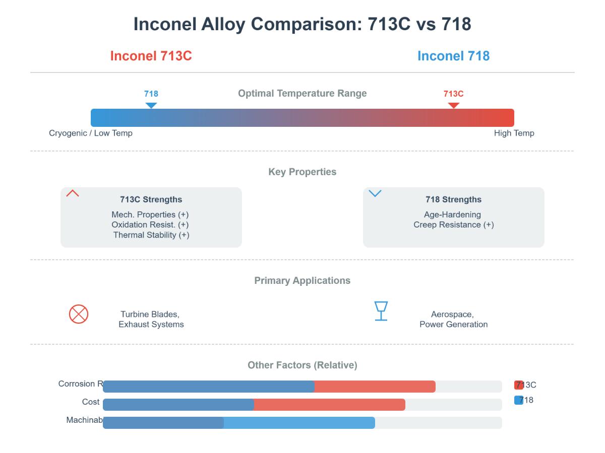Inconel 713C vs 718 Detaillierter Legierungsvergleich