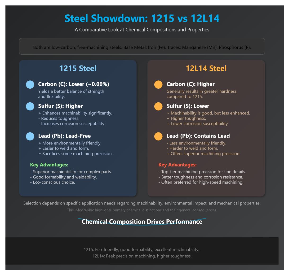 12L14 Steel vs 1215 What's the Difference
