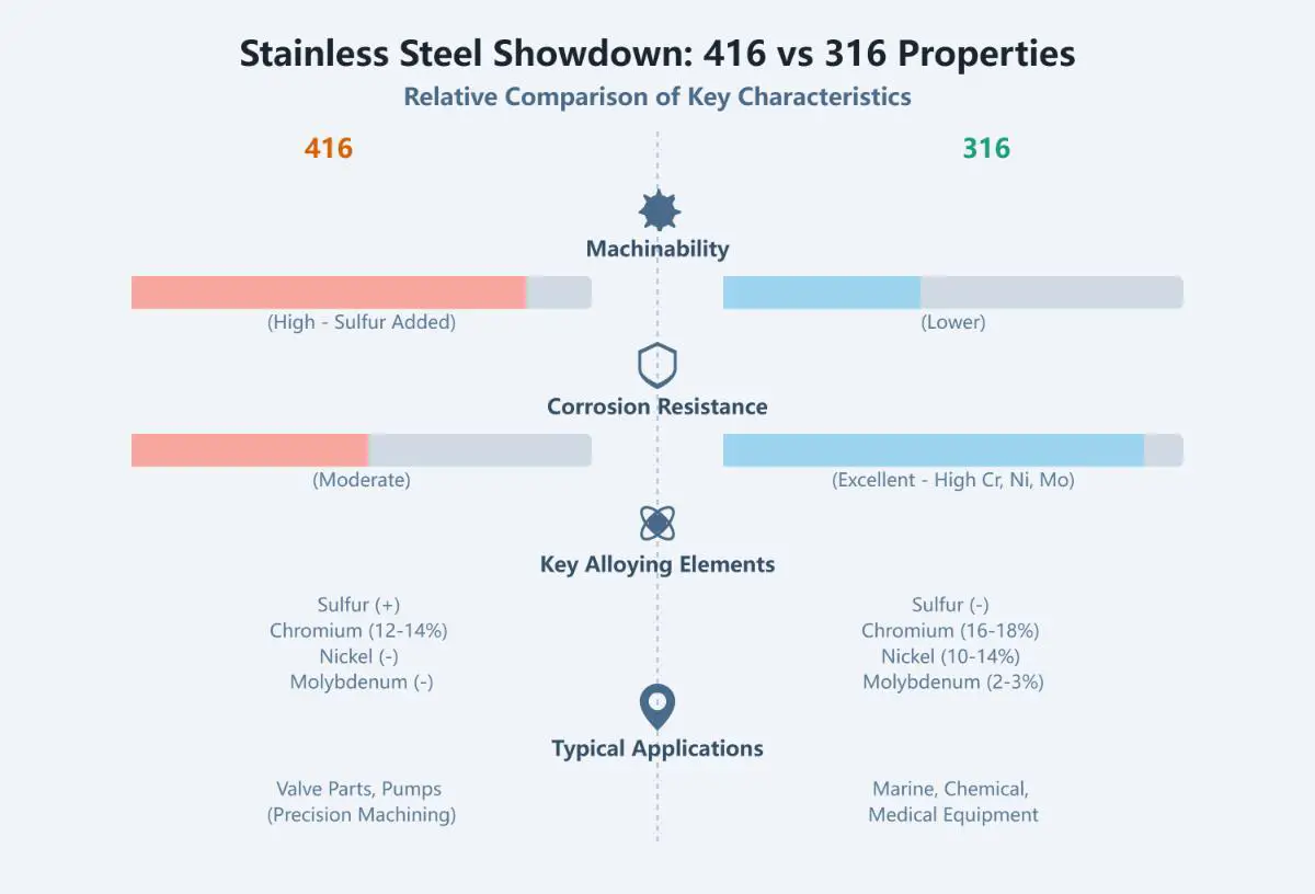 416 vs 316 Stainless Steel What’s the Difference