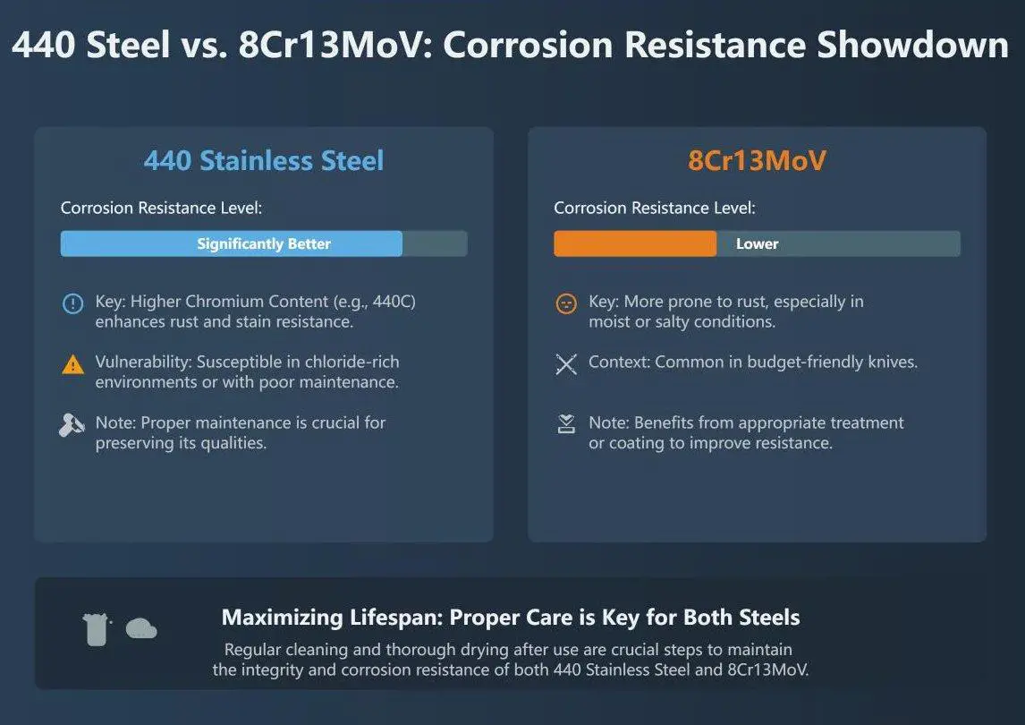 440 Stainless Steel vs. 8Cr13MoV What's the Difference