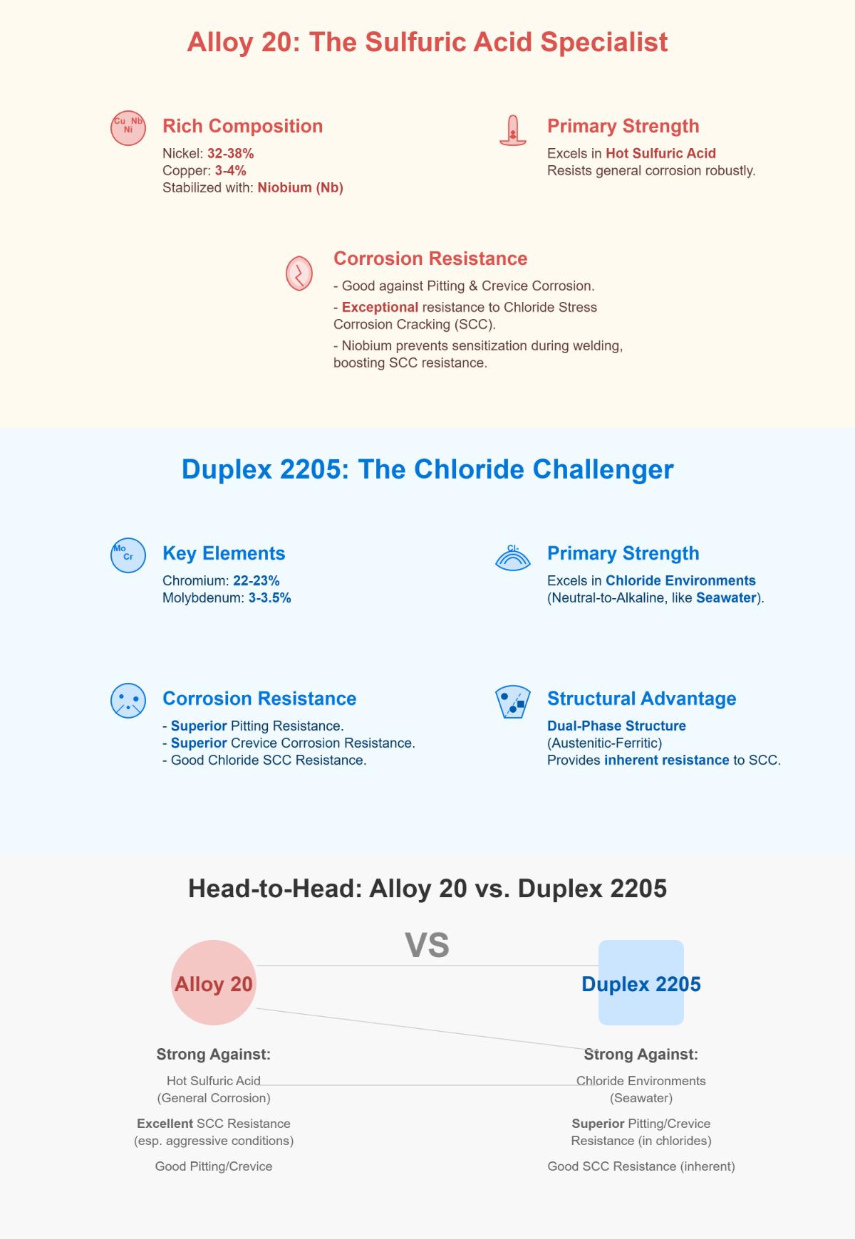 Alloy 20 vs. Duplex 2205 Stainless Steel A Detailed Comparison