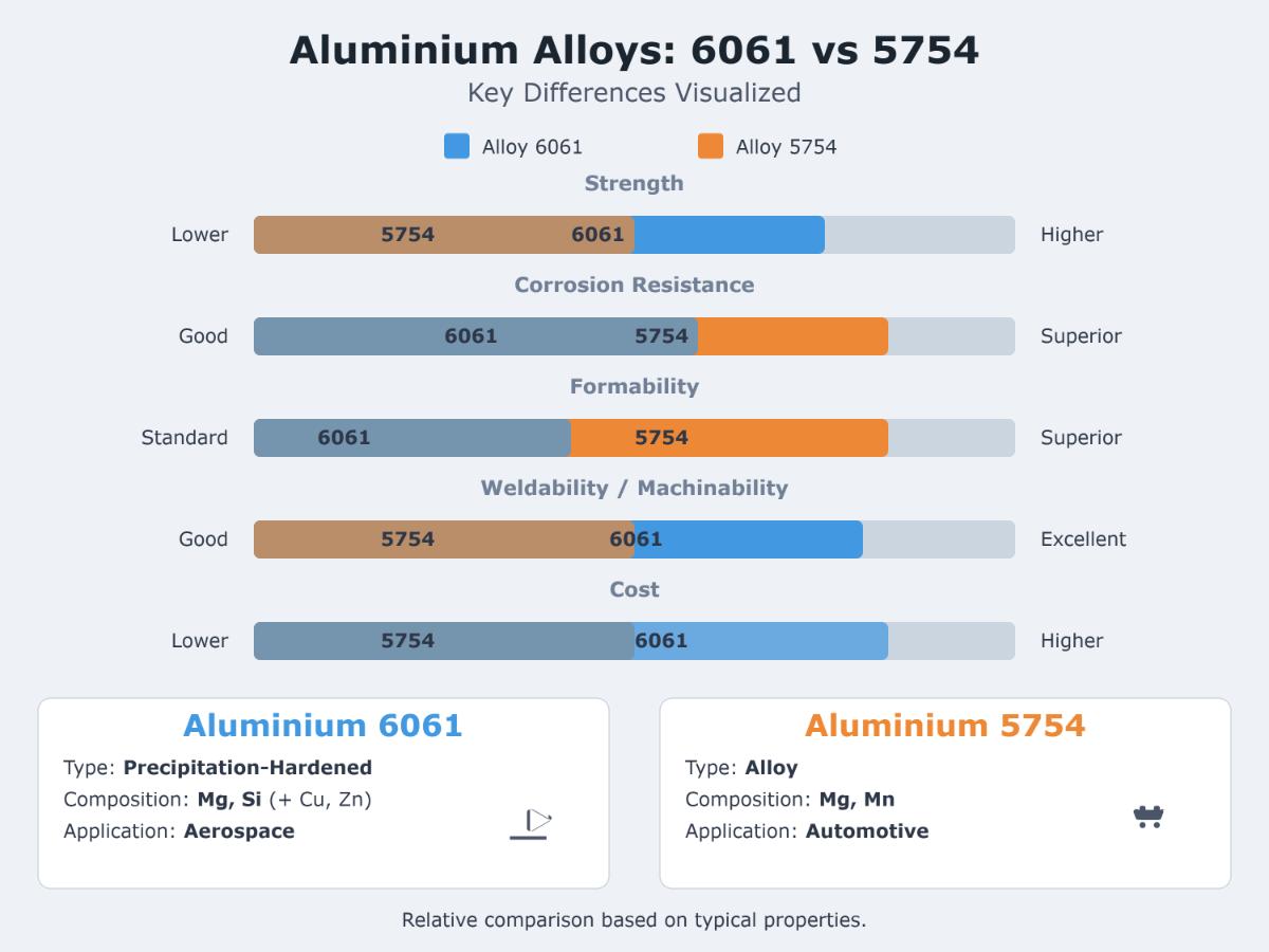 Alluminio 6061 vs 5754 Un confronto completo
