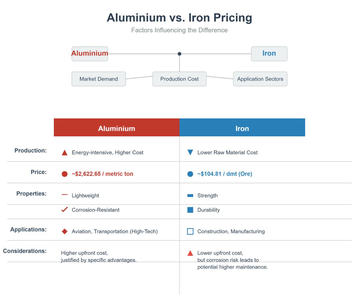 Aluminium ou fer Guide comparatif complet