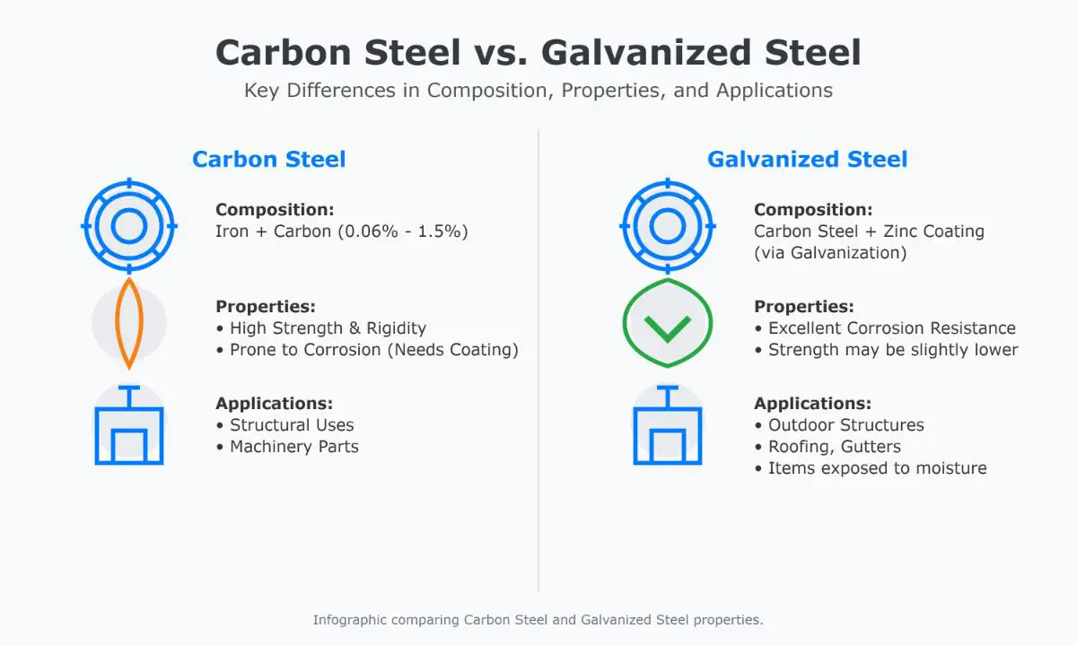 Carbon Steel vs Galvanized Steel What's the Difference