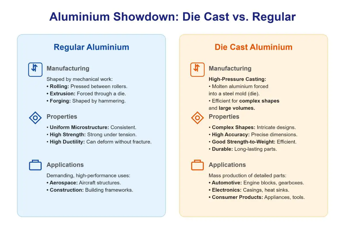 Die Cast Aluminium vs Regular Aluminium What's the Difference