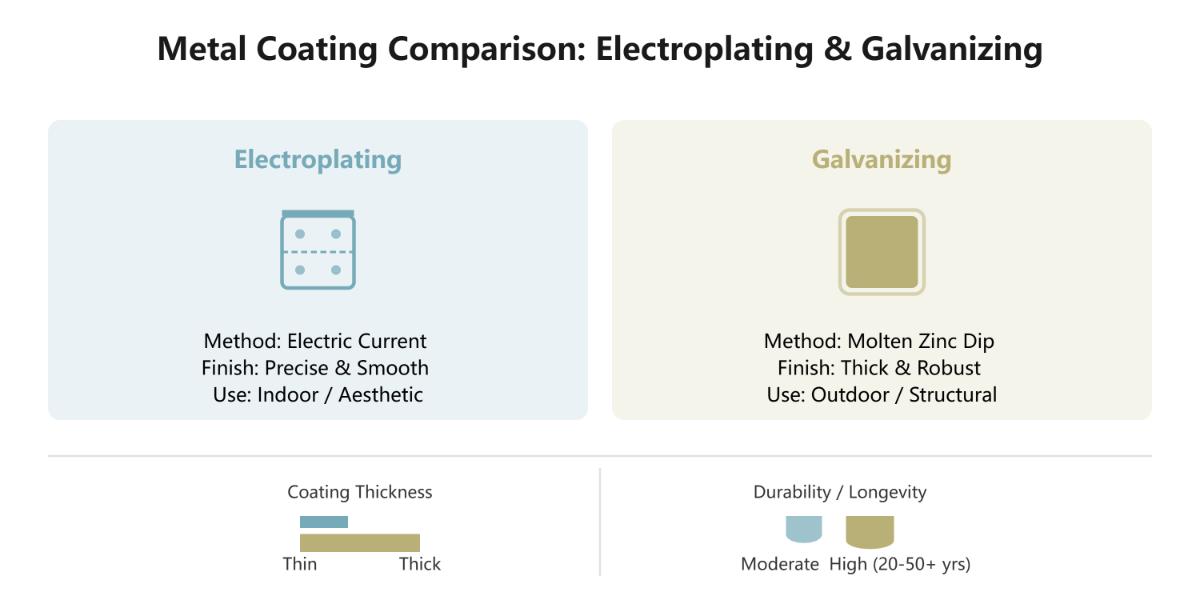 Electroplating vs Galvanizing What’s the Difference