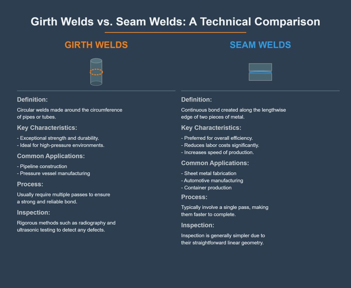 Girth Welds vs Seam Welds What's the Difference