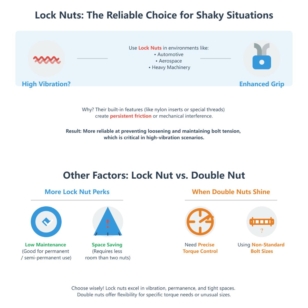 Lock Nut vs Double Nut Which Is Better for Your Application