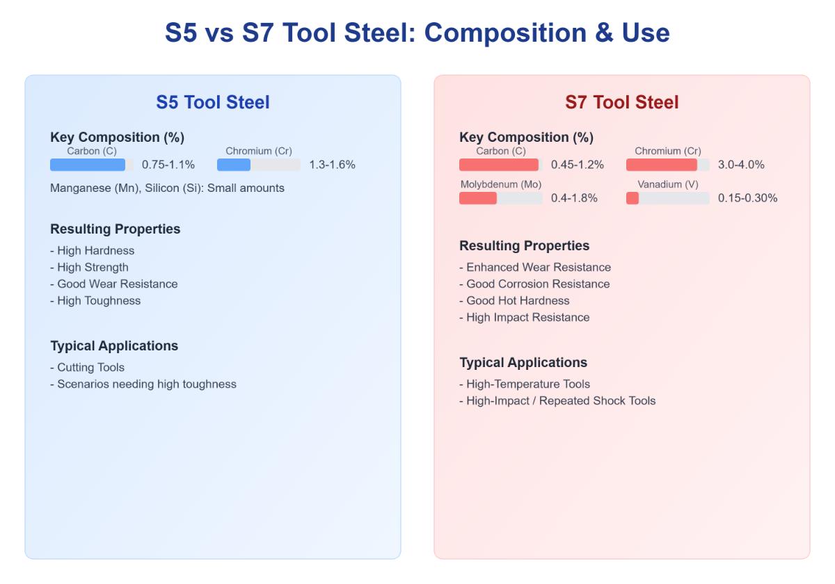 S5 vs S7 Tool Steel Comprehensive Comparison Guide