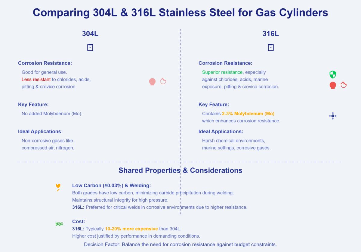 Understanding Stainless Steel for High-Pressure Gas Cylinders