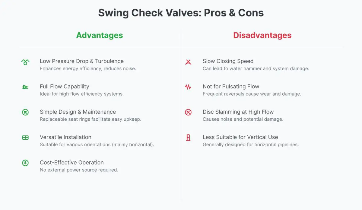 Understanding Swing Check Valves Advantages, Disadvantages, and Applications