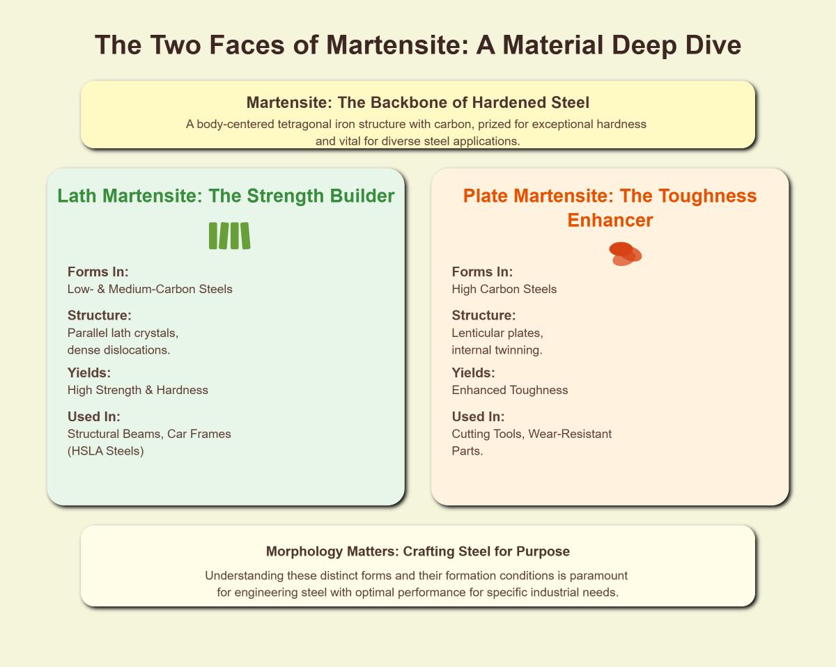 Understanding Martensite Structure, Properties, and Applications