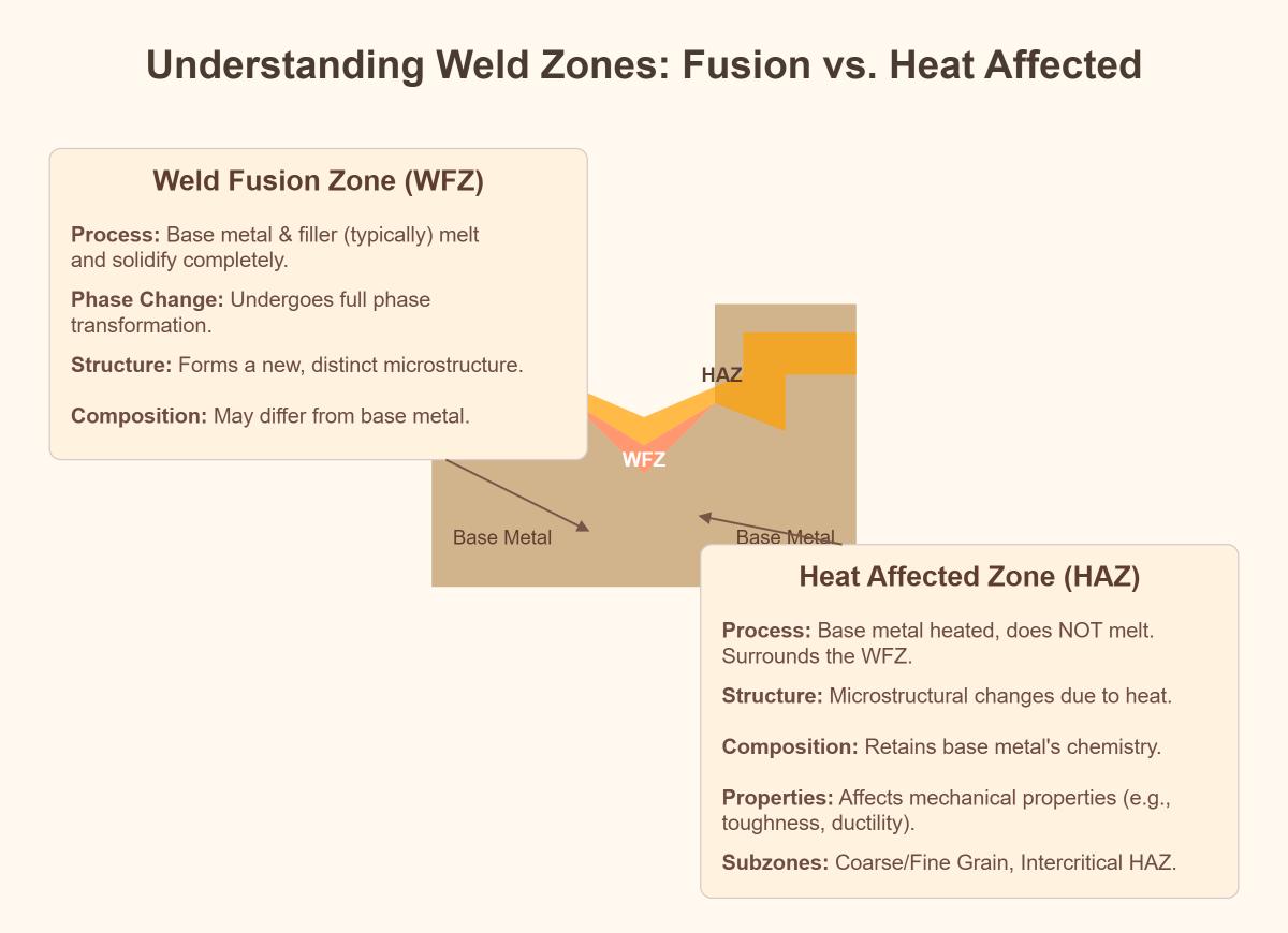Understanding Weld Fusion Zone and Heat Affected Zone A Comparative Guide